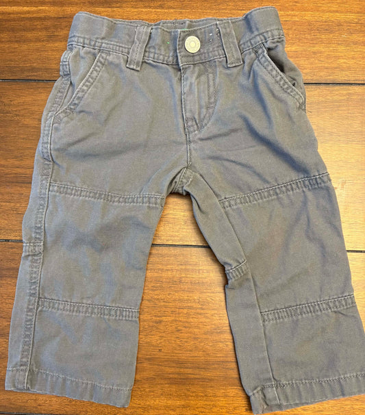 #197 United Colors of Benetton Boys Size 12M Gray Chino Pants