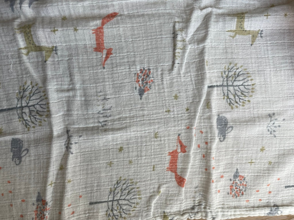 #6 - 4 Muslin Swaddle Cloths