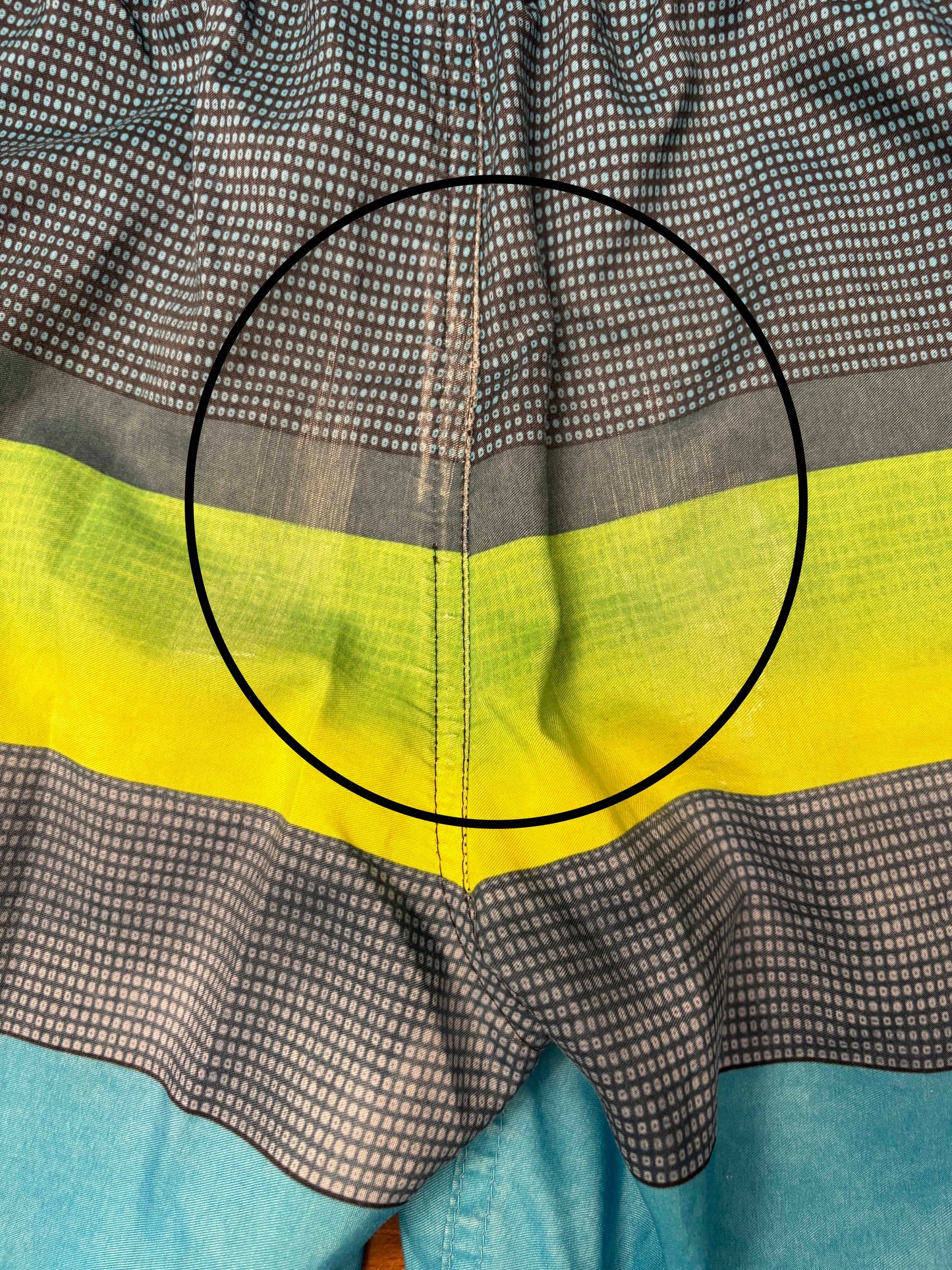 Seller #210 Gerry Boys Size 10/12 Blue & Green Swim Trunks
