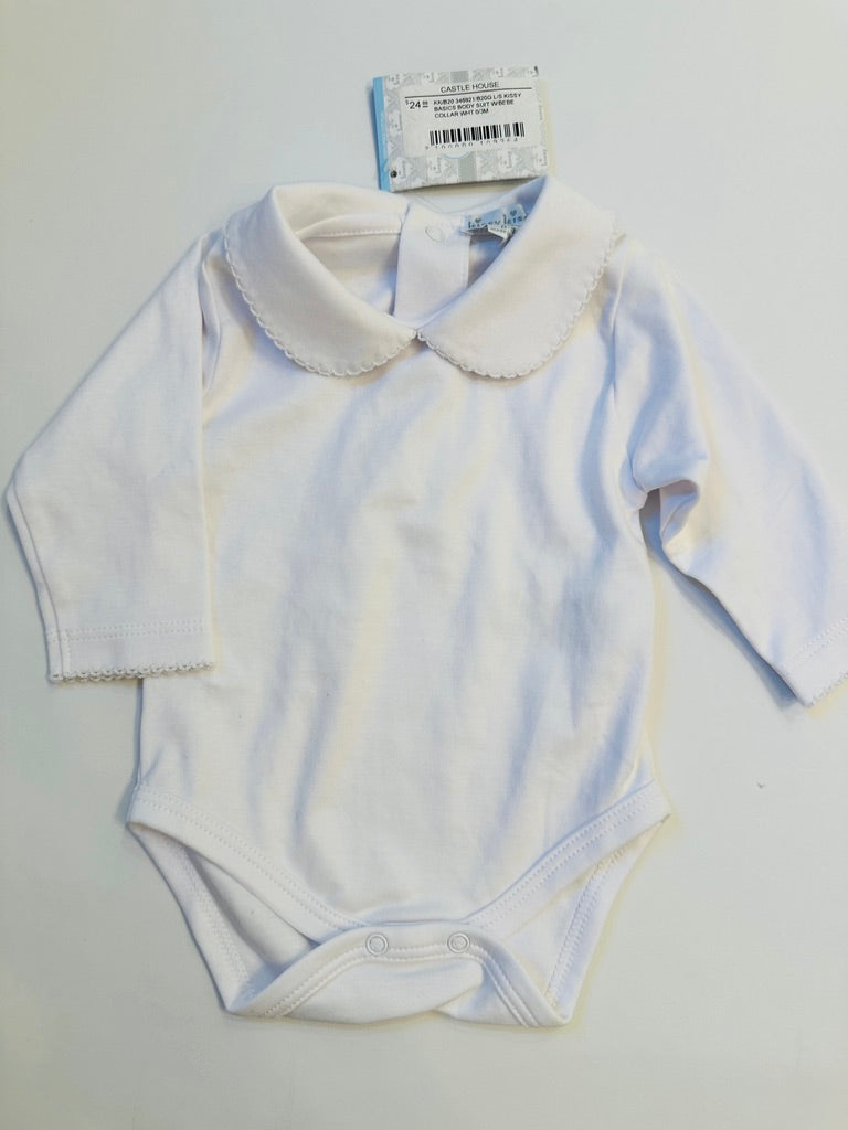 (#158) kissy kissy | NWT | 0-3m | peterpan collar body suit | 45227