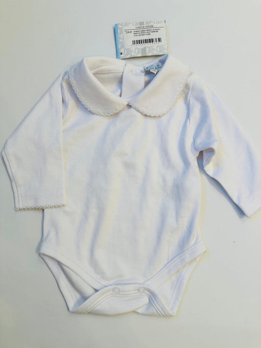 (#158) kissy kissy | NWT | 0-3m | peterpan collar body suit | 45227