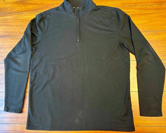 Seller #210 Original Weatherproof Vintage Men's Size XL Black Three Quarter Zip Pullover