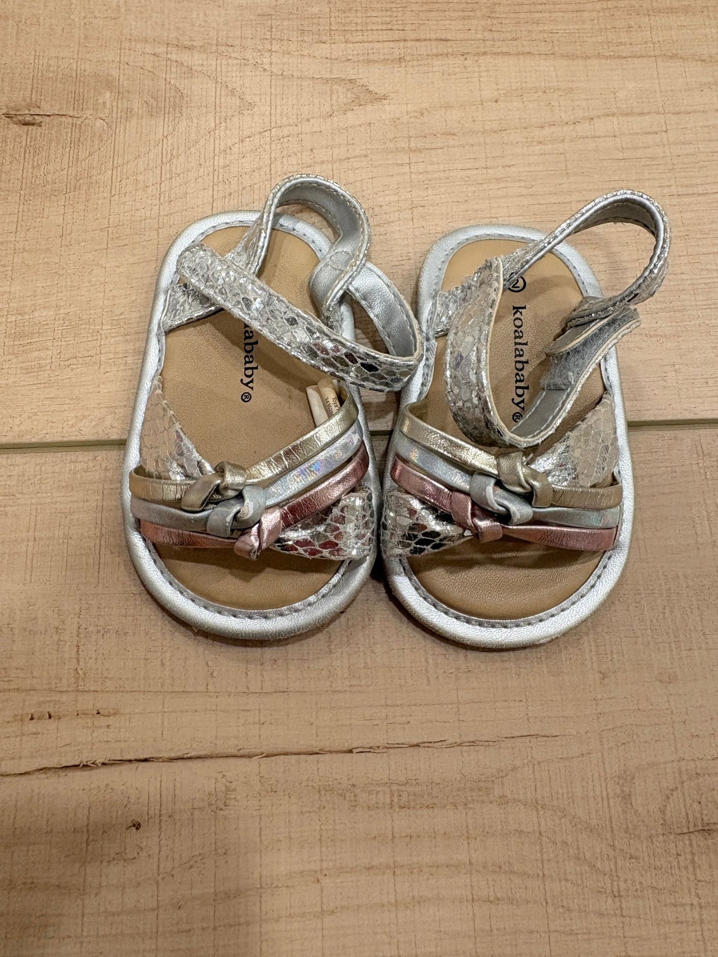 #37 REDUCED-Infant Size 2 Girls Metallic Sandals