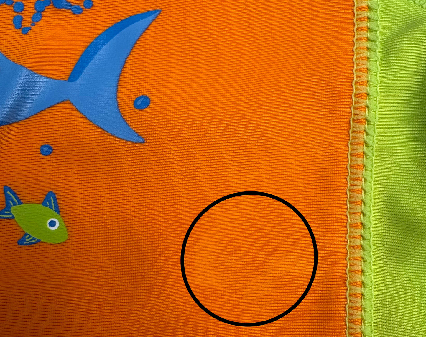 Seller #210 UV Skinz Boys Size 12-18M Orange & Blue Shark 3 Piece Rash Guard Swimsuit Set