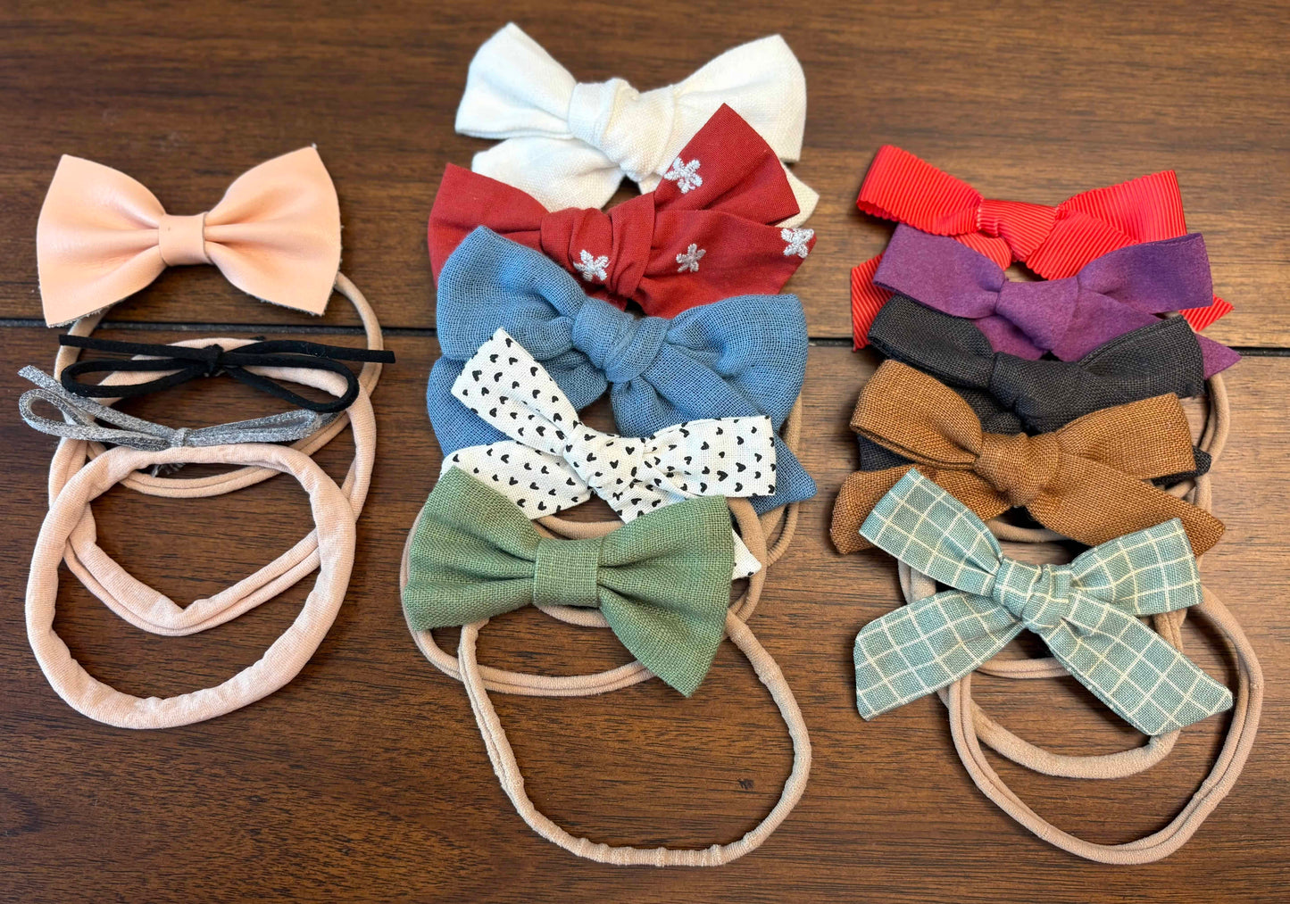 Seller #210 Little Poppy Co. Girls Variety	13 Piece Headband Bows Bundle