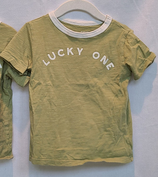 #188 Gender Neutral Size 2T Little Co. Lucky One T-shirt (1 of 2)