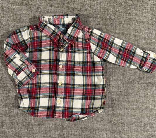 Seller #79 | GAP Plaid Button Up | Baby Boy 12-18mo REDUCED