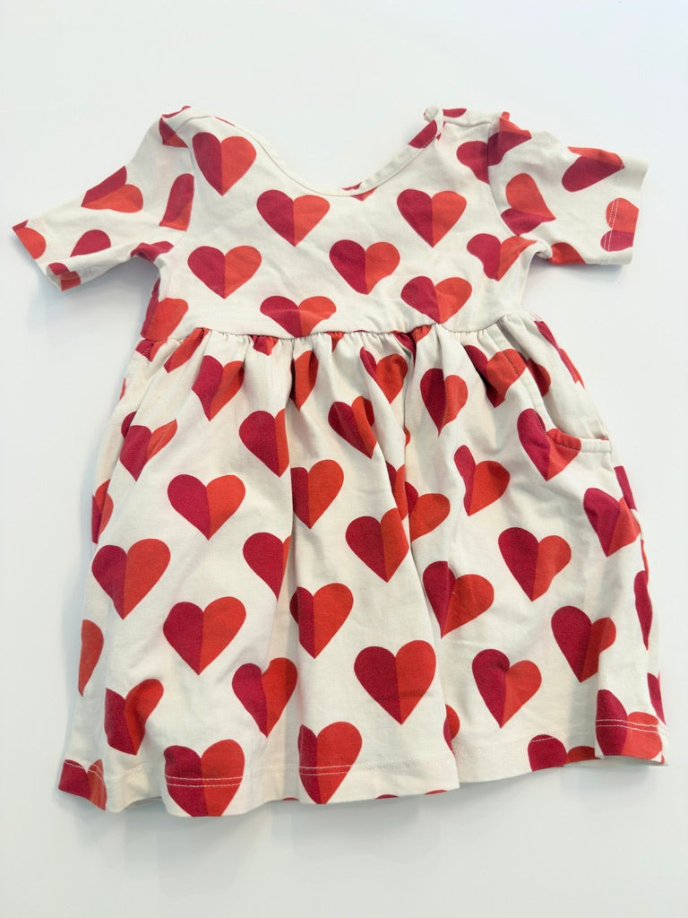 (#25) Hanna Andersson | VGUC | 70cm (6-12) | heart pocket dress | 45227