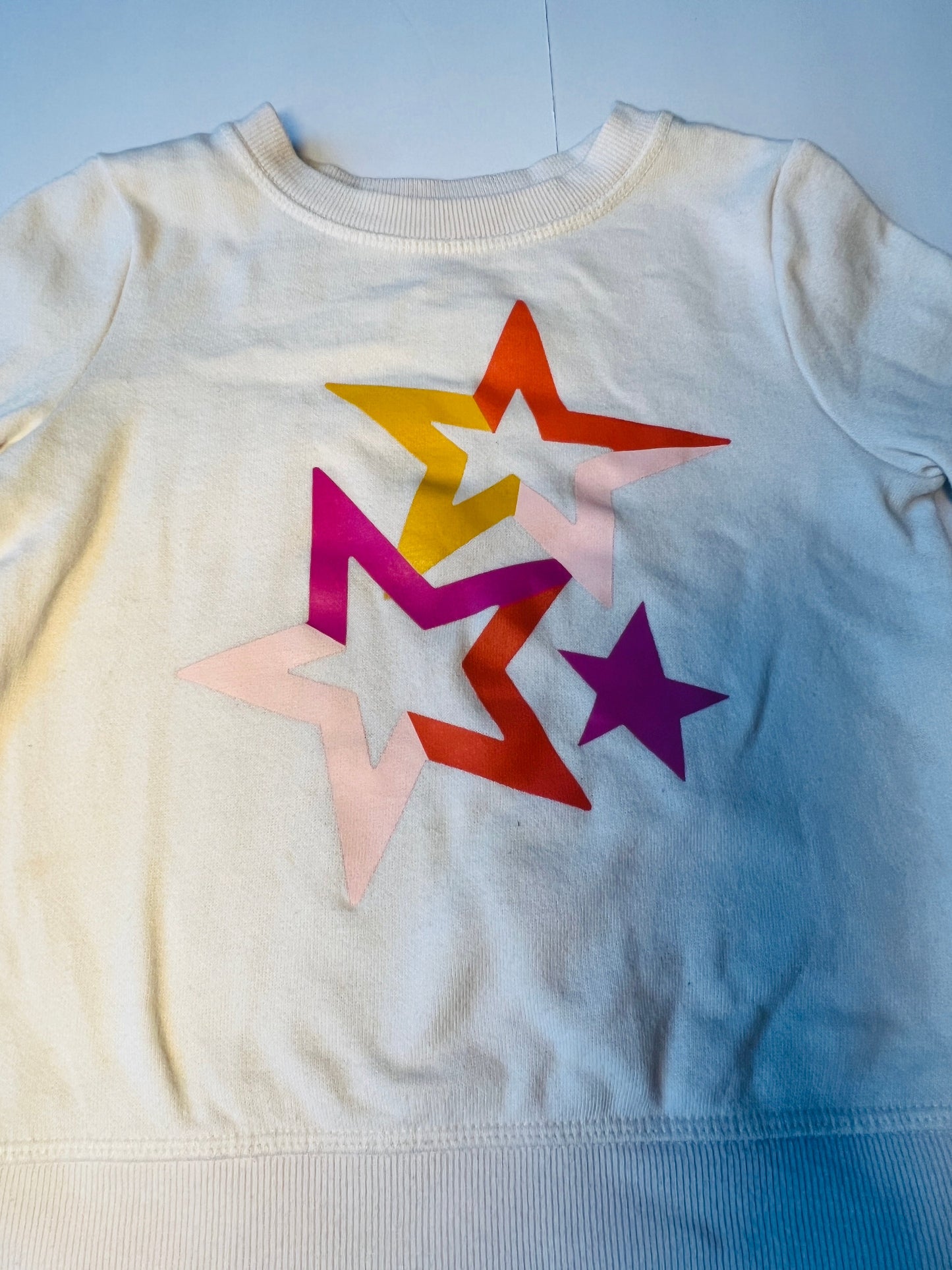 #180 Girls 4T Cat & Jack Star NWOT  Sweatshirt