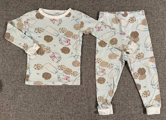 Seller #79 | Burt's Bees Baby Milk & Cookies 2 Piece Pajamas | Toddler 18mo
