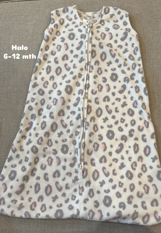#159 Halo fleece sleep sack Girls 6-12 mth EUC