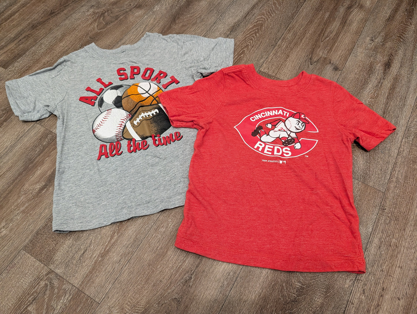 #7 Boys Shirts size 3T Reds