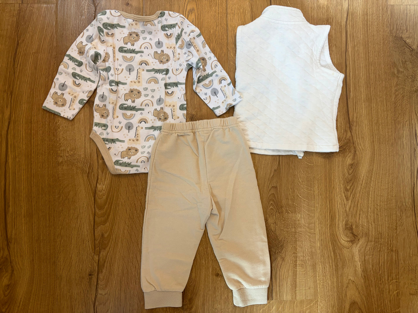 #6 - Chick Pea Boys Outfit with Vest - 12 months