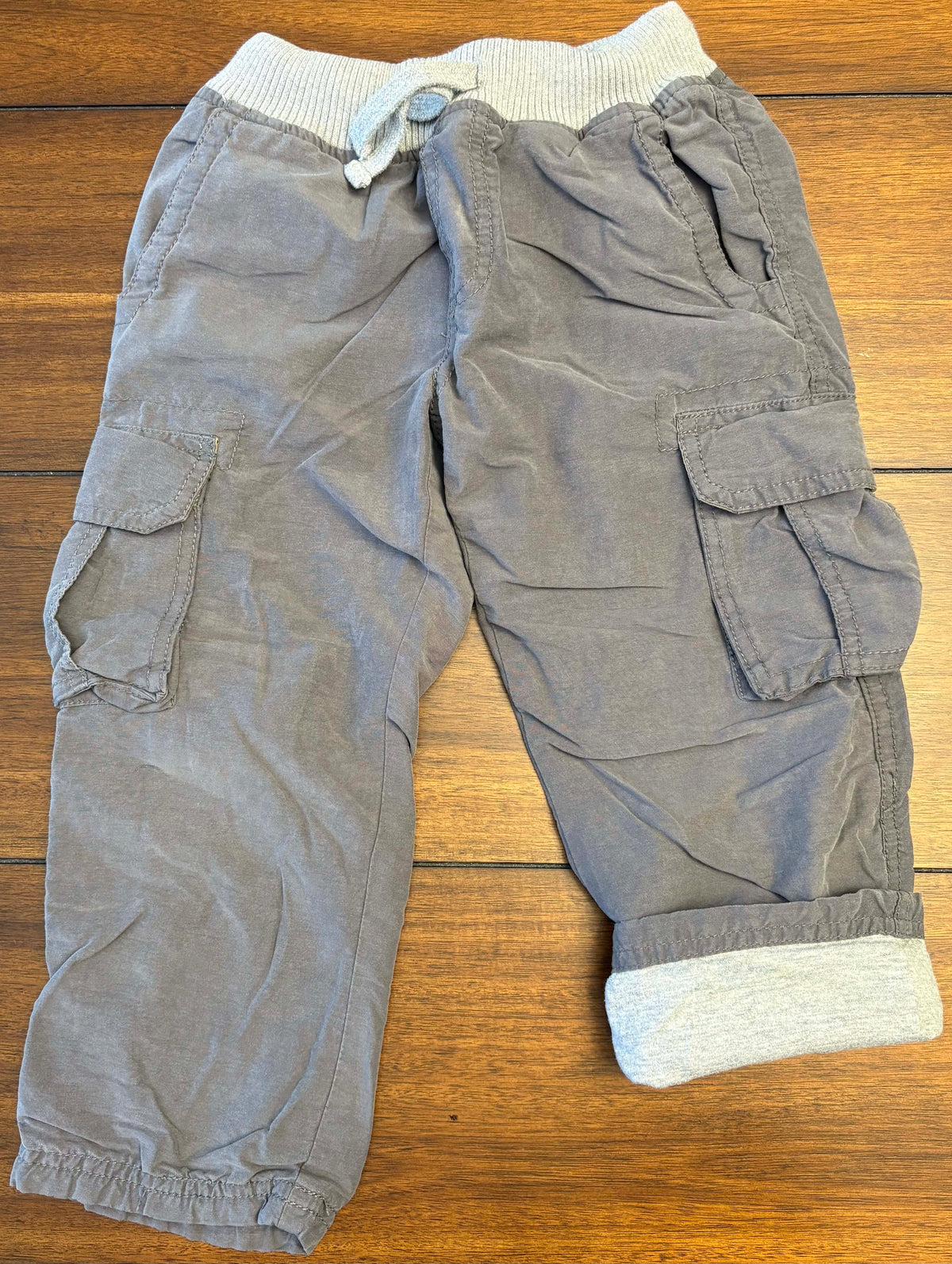 #197 Tucker & Tate Boys Size 3 Dark Gray Lined Cargo Pants