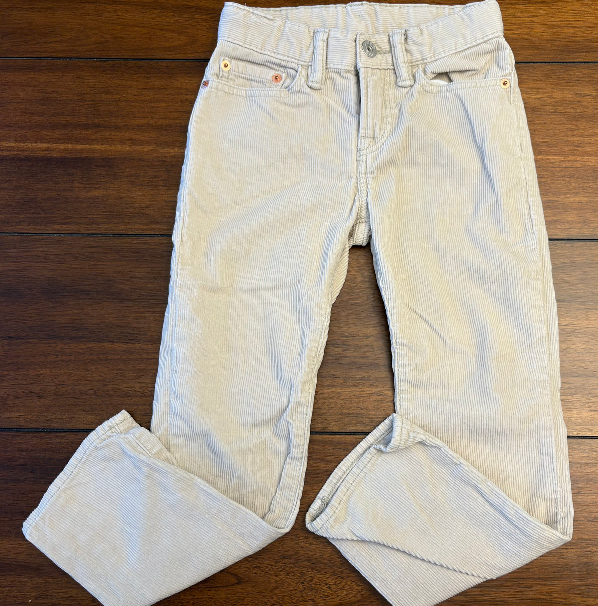 #197 Gap Boys Size 5 Cream Corduroy Pants