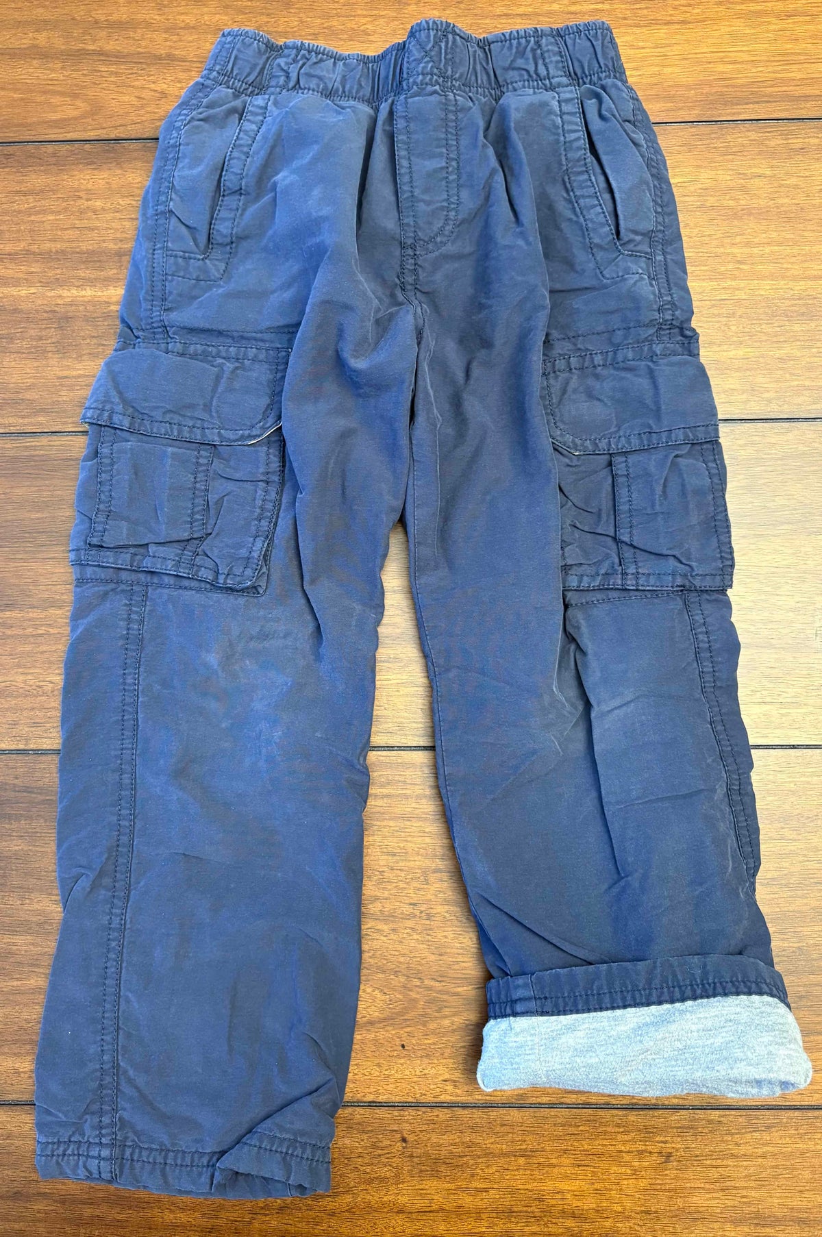 #197 Tucker & Tate Boys Size 5 Navy Lined Cargo Pants