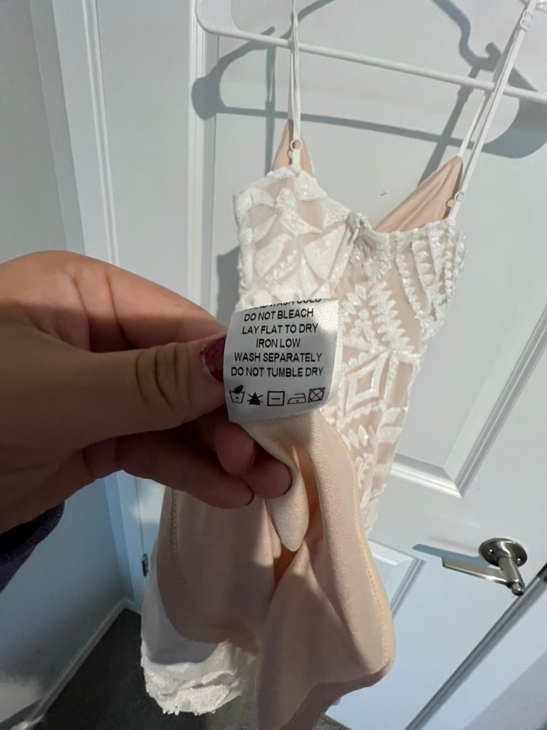 Seller #76 - Superdown Dress NWT - White Sequin - Size M