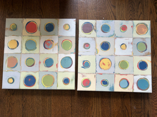 #203: 2 Canvas Wall Art Panels