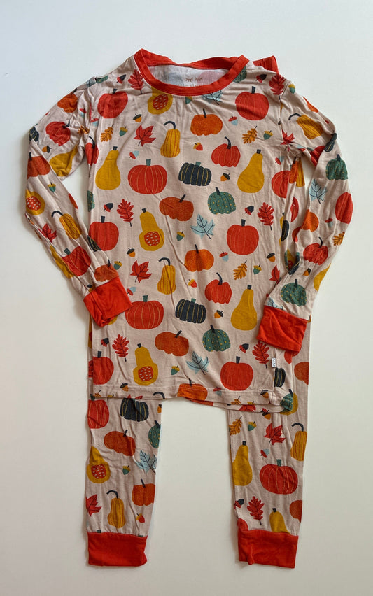 Seller 76 Little Sleepies Pumpkin Pajamas Size 7/8
