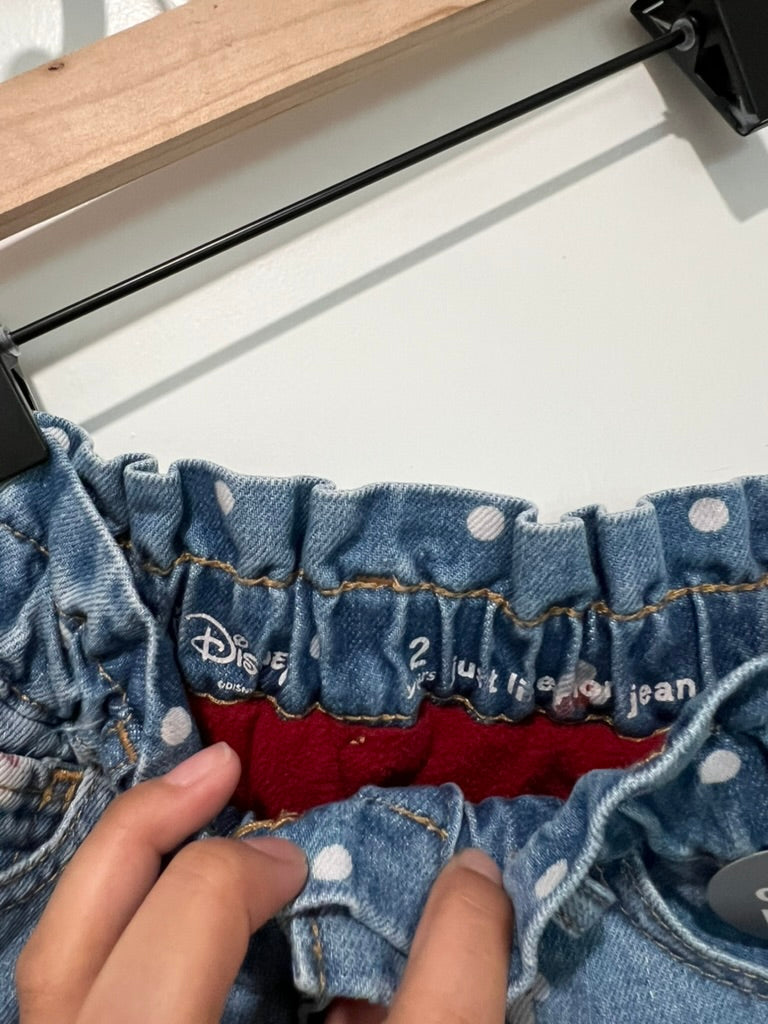 Seller #76 - babyGap | Disney Minnie Mouse Just Like Mom Fleece-Lined Jeans - Size 2 Years