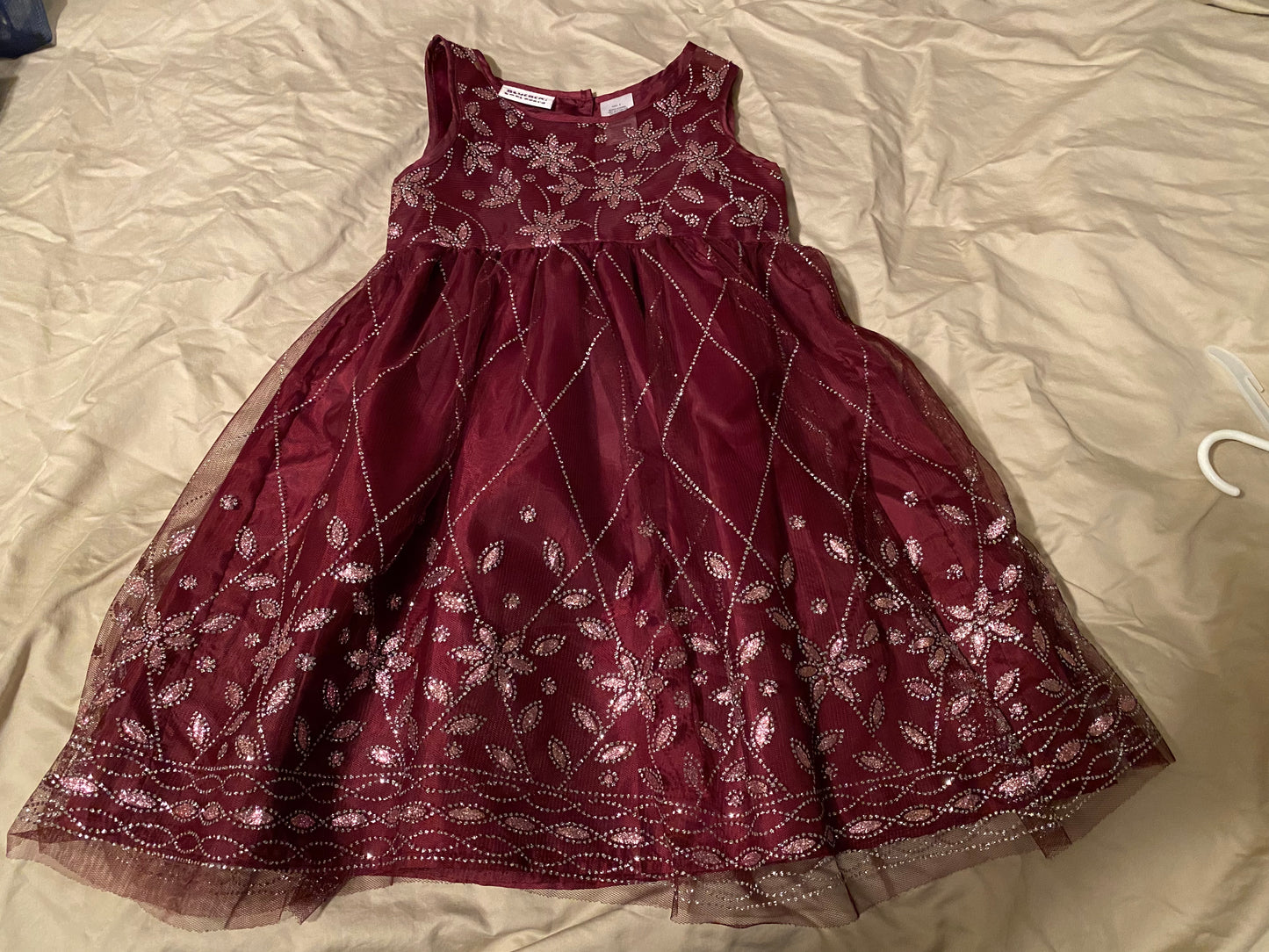 77A Maroon Girls Dress (Blueber: Boulevard-size 4)