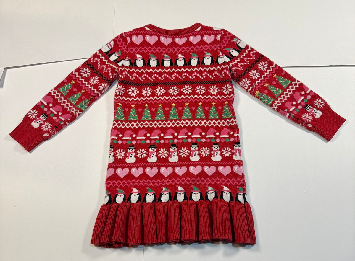 #141 Girls 4T Children's Place Holiday Sweater Dress