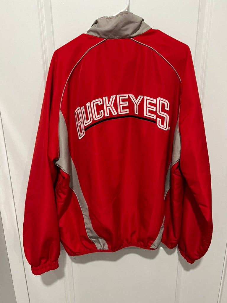 Seller #76 - The Ohio State University Windbreaker - Red Pullover - Size Xtra Large