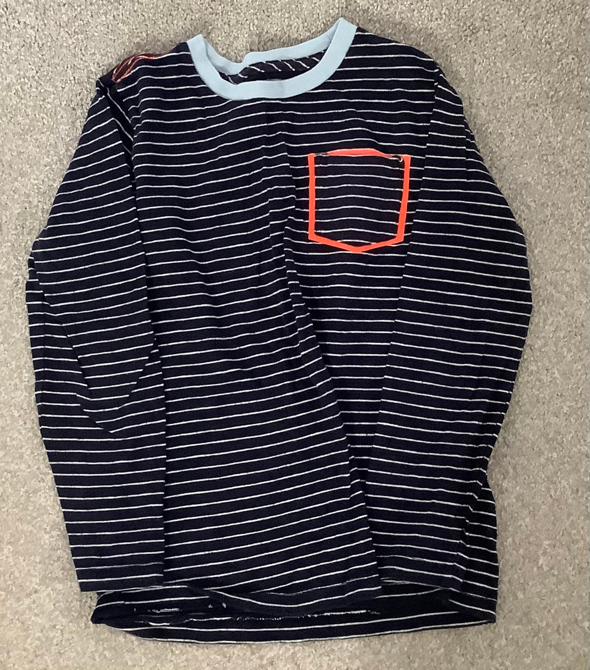 #130 Crewcuts Boys Navy Long Sleeve Sz 6-7