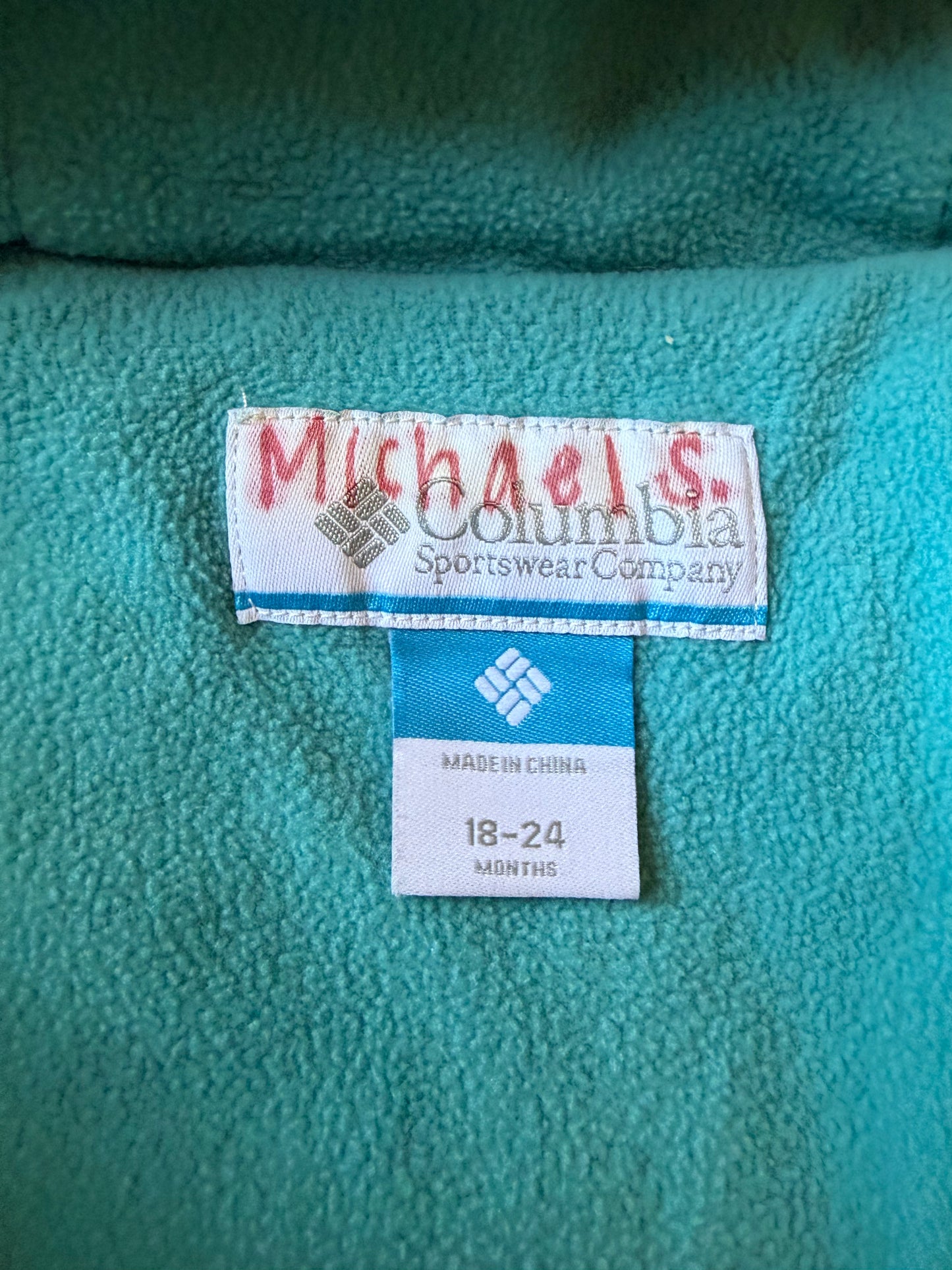 #6 -  Columbia Teal Snow Suit 18-24 months