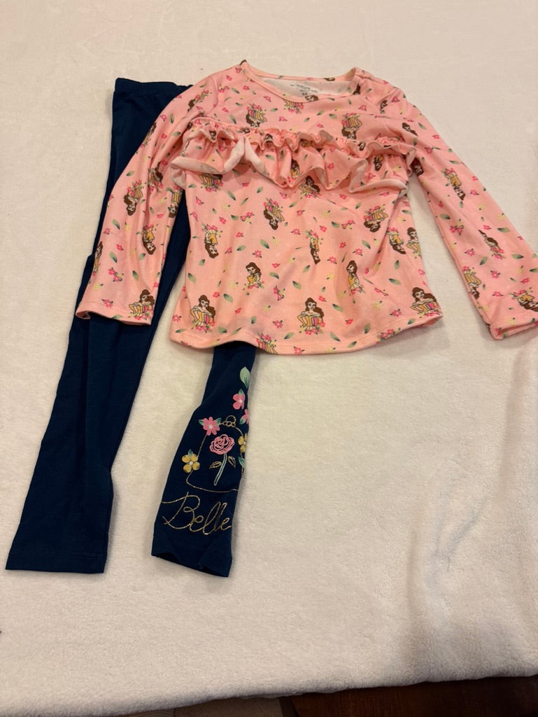 179 "Reduced" Girls Disney Belle Outfit-size 4