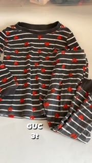 Old Navy 3t two piece heart pajamas