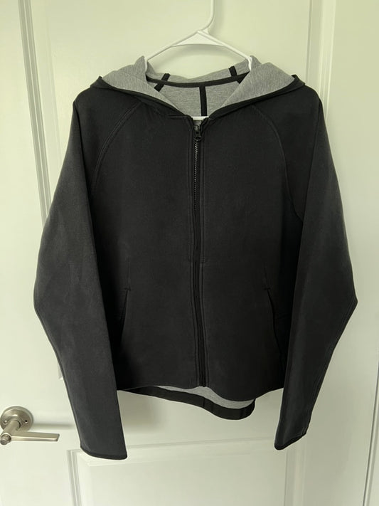 Seller #76 - Lululemon City Bound Hoodie Black / Heathered Medium Grey - Size 10
