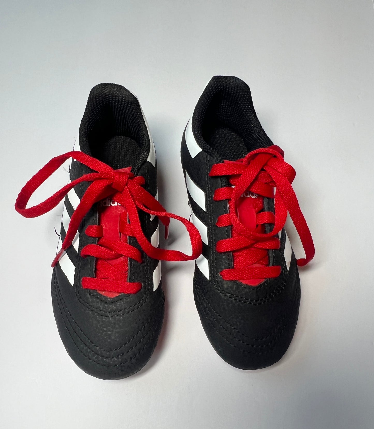 #77B Unisex (Boy/Girl) Kid Shoe Size 10 Adidas Red and Black Soccer Cleat (2 available)