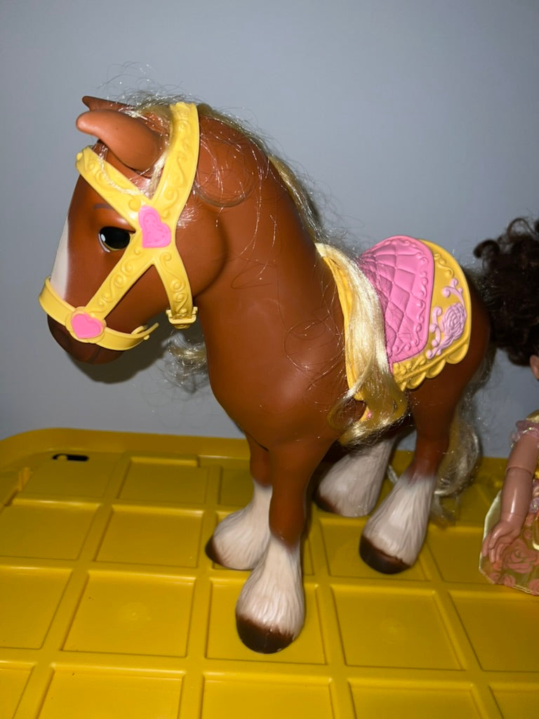 Seller #76 - Disney Beauty & The Beast Belle W/ Horse - Toddler Doll