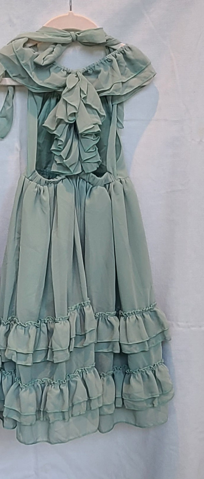 #188 Girls 3T Bailey's Blossom Sage Nellie Dress (2 of 2)