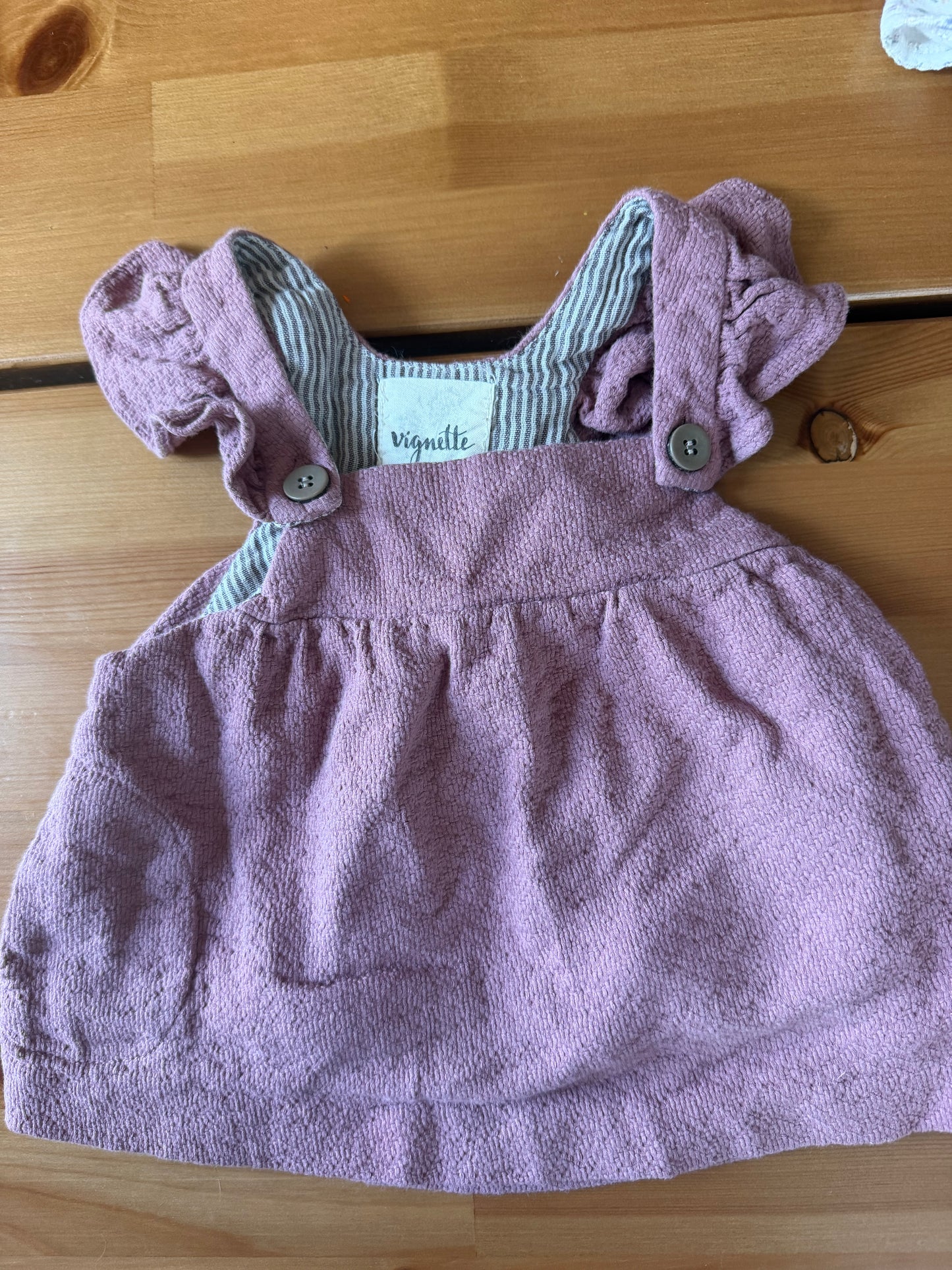 Seller #94 Baby Girl 3-6M Boutique Purple Jumper with Carters shirt