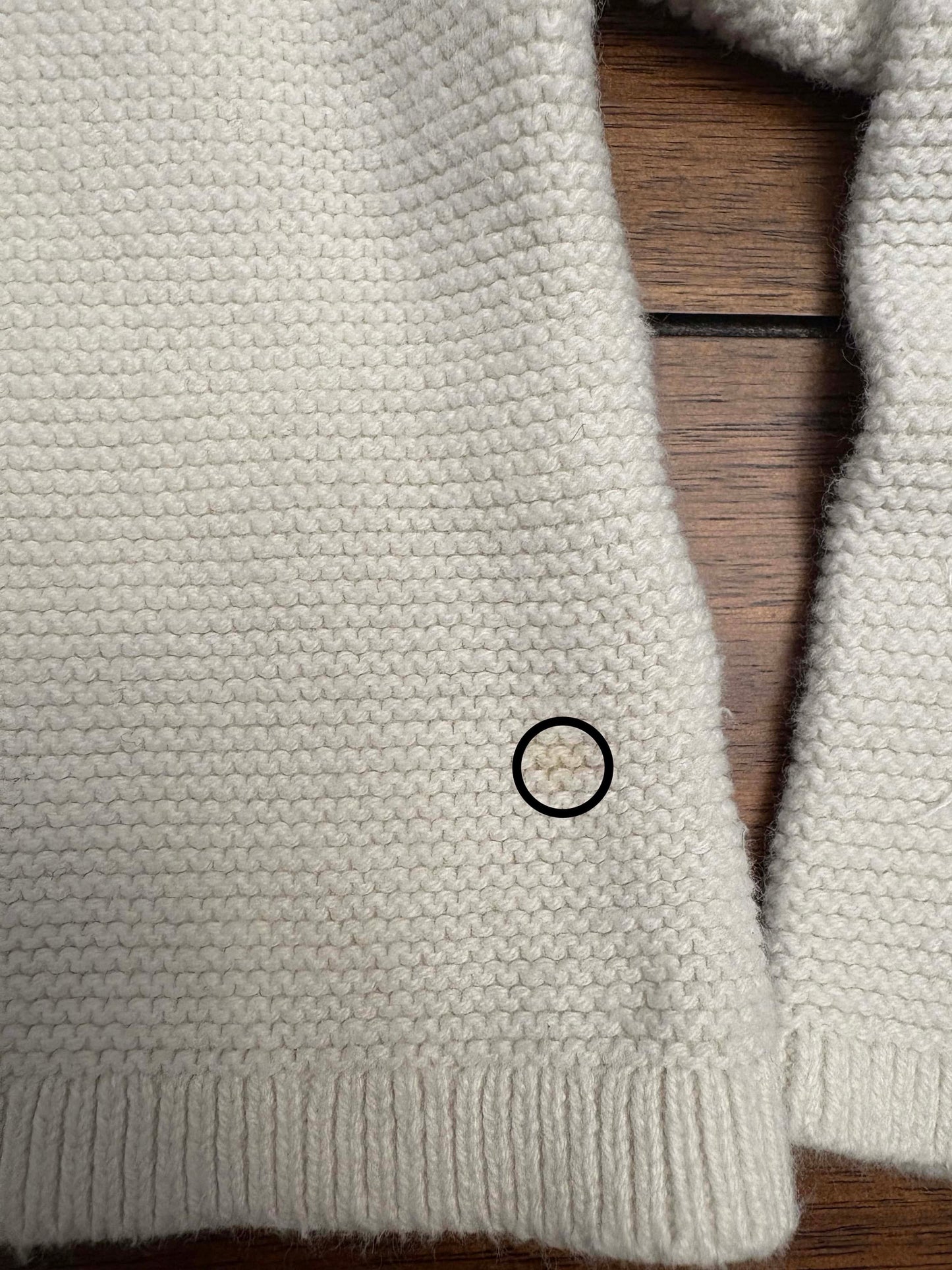 Seller #210 Baby Gap Girls Size 18-24M	Cream Cropped Button Down Cardigan