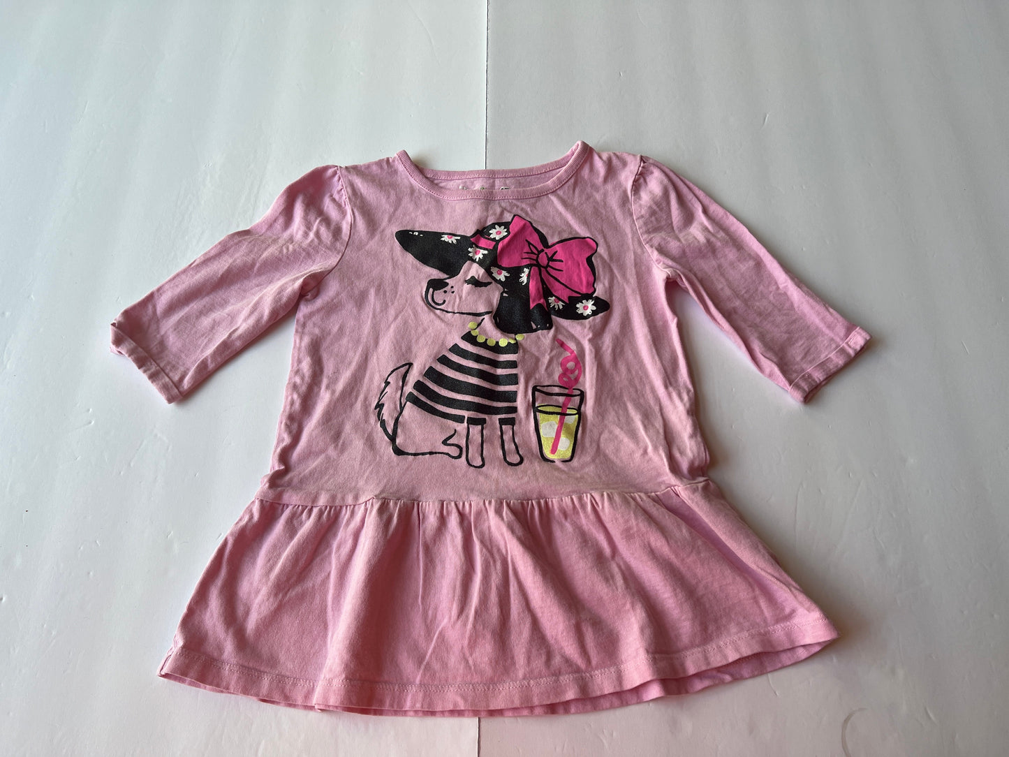 #180 Girls 4 Set of 2 Dog Themed Long Sleeves