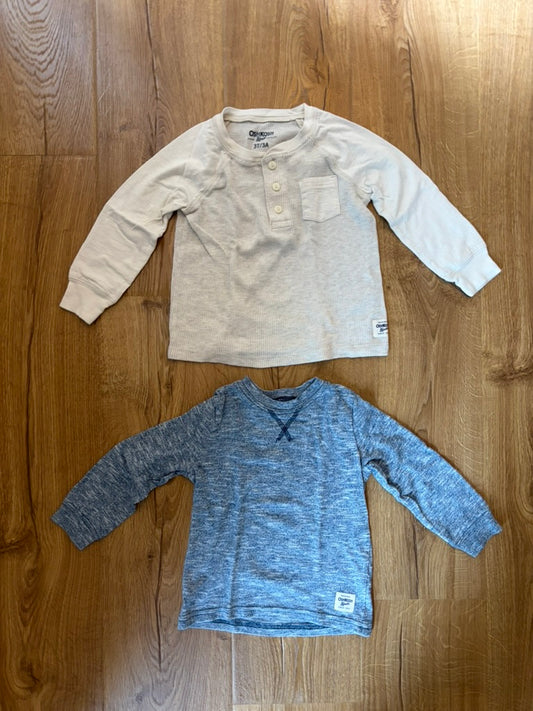 #6 - Osh Kosh Boys Long Sleeved Shirts (bundle of 2) - 3T