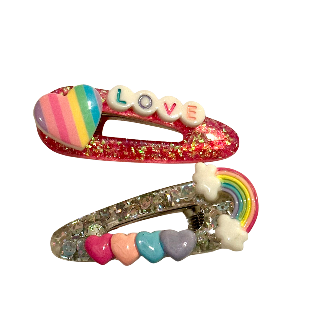 Seller 48- NWOT Girls Decorated Hair Clips