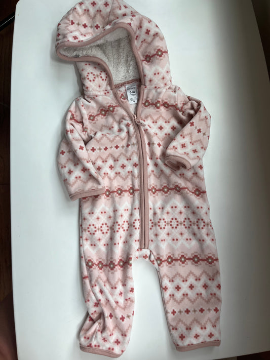 Seller #20 fleece hooded jumpsuit size 6 mo