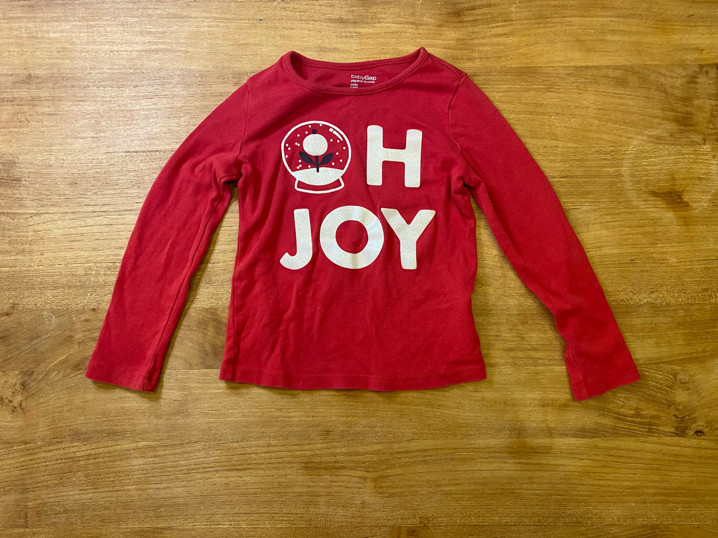 #7 Size 5 Gap l/s holiday shirt