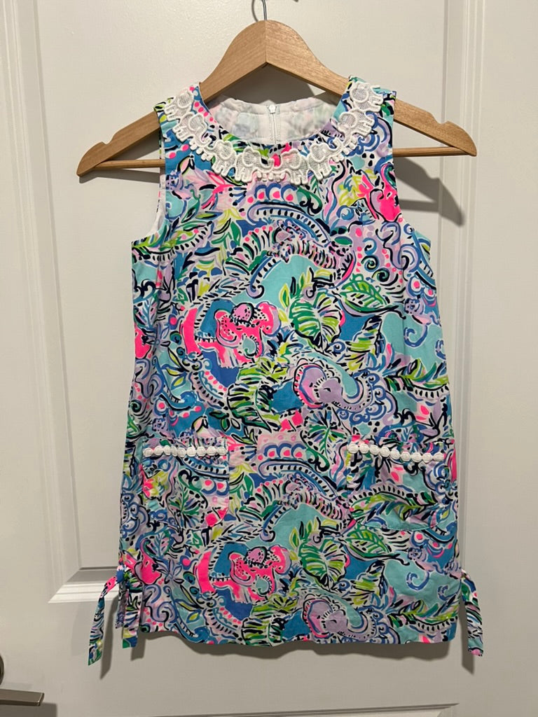 Seller #76 - Lilly Pulitzer Little Lilly Classic Shift Over The Rainbow Size 8 Girls Cotton
