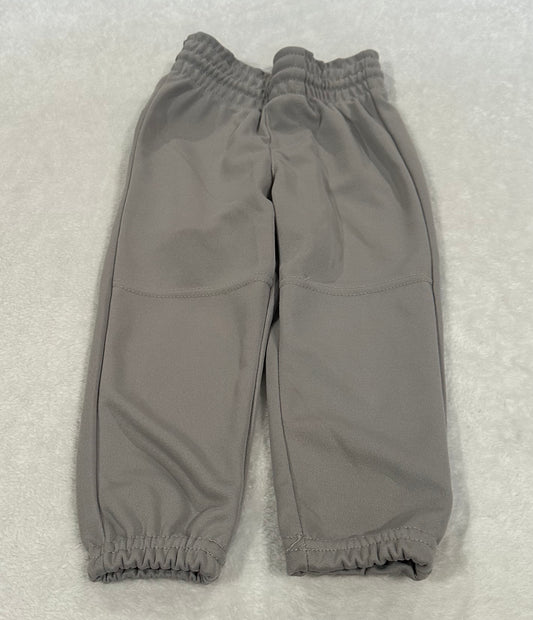 #75B Unisex / boys / girls 2XS (fit like 3T) gray baseball pants