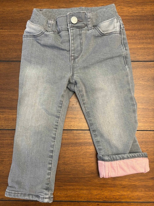 Seller #210 Gap Girls Size 2 Gray Straight Lined Denim Jeans