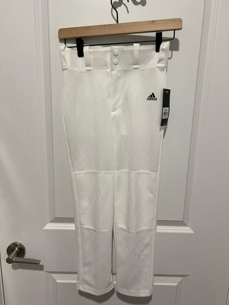 Seller #76 - Adidas Boys Triple Stripe Open Bottom Pant White Size Small Aeroready NWT $25