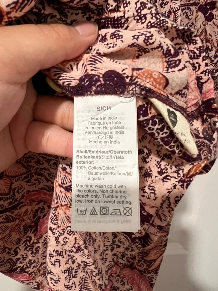 Seller #76 - Madewell - Yoked Puff-Sleeve Top in Bali Blooms - Size Small NWT