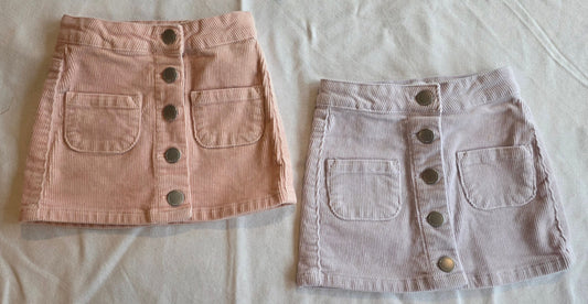 #190 Girls 2T Jamie Kay Corduroy Skirts (2 skirts)