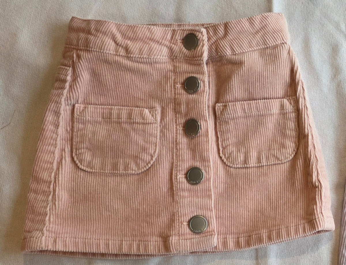 #190 Girls 2T Jamie Kay Corduroy Skirts (2 skirts)