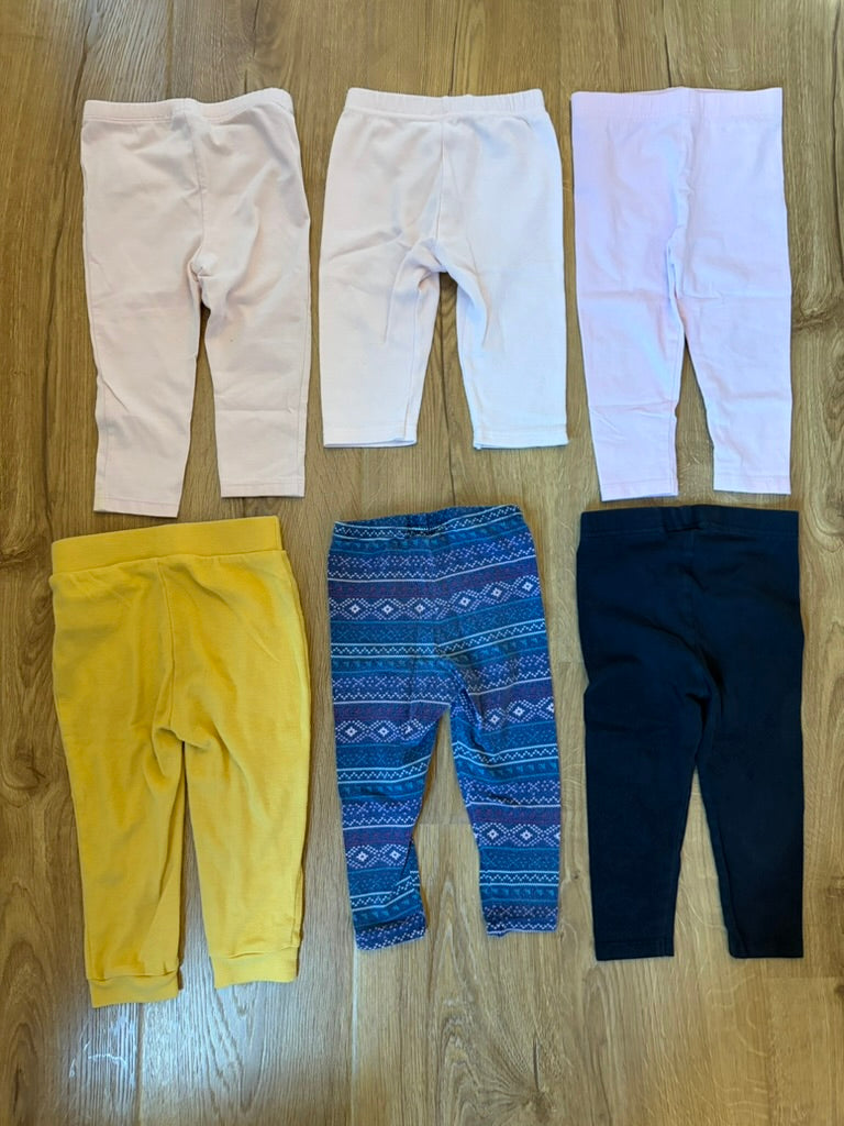 #6 - Girls Leggings (pack of 5) - 18 months